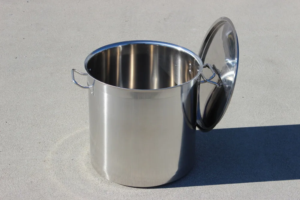 High Quality 50L SUS Stock Pot Big Stainless Steel Cooking Pot