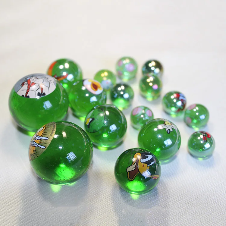 Синий 14 мм детская игрушка мраморный прозрачный стеклянный