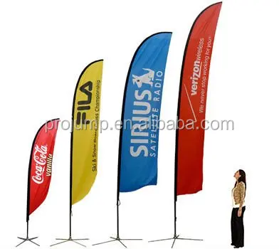 Outdoor Advertising Flags/Promotional Feather Flags 2.4m Free Artwork Flags 