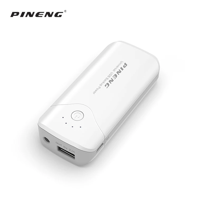 スマホアクセサリー PINENG Universal USB Backup Power Universal Portable 5000mAh Power Bank with LED Flashlight - 2 in 1