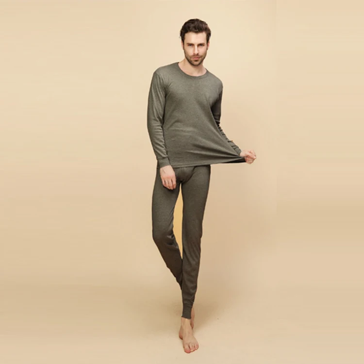 
Горячая Распродажа, теплая пижама из 100% хлопка с длинным рукавом, мужская хлопковая Пижама 