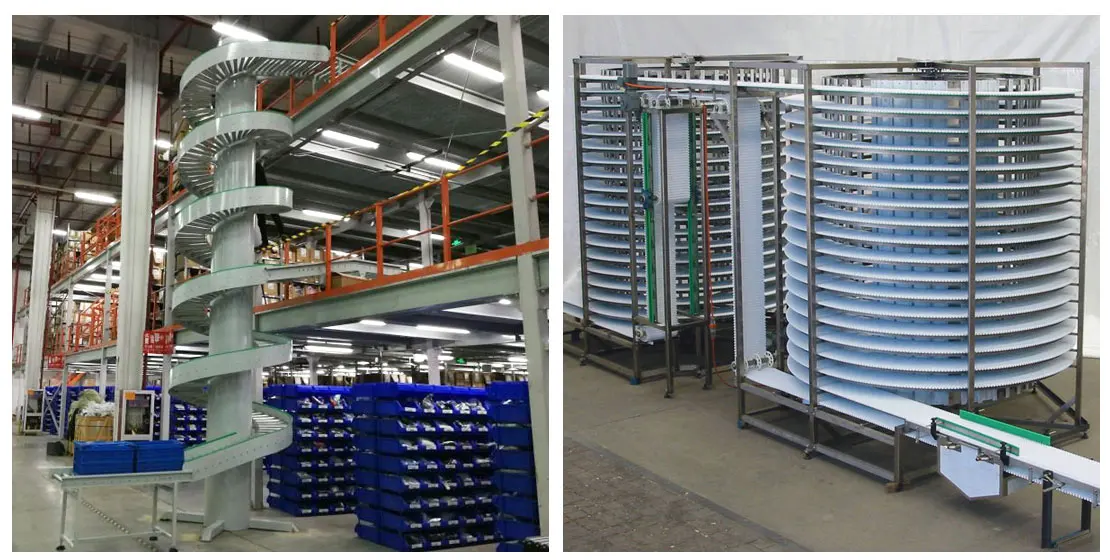 Screw Vertical Lift Conveyor For Packaging,Canning,Food,Material