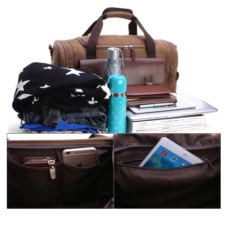 2019 Лидер продаж винтажный Холщовый кожаный дорожный рюкзак для ноутбука в стиле ретро Прямая поставка с
