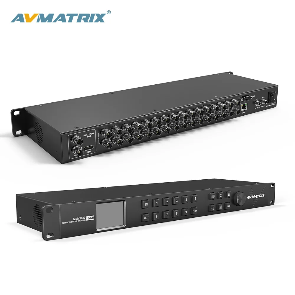 High Quality AVMATRIX Rackmount 16 Channel 3G-SDI Multiviewer