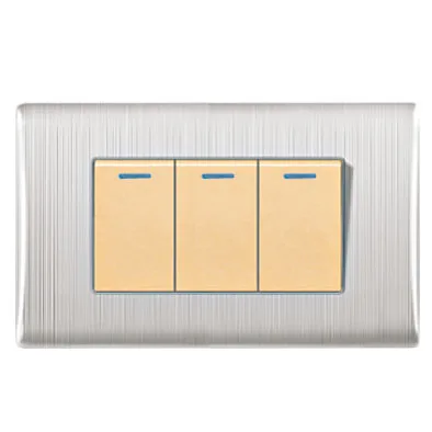 Classic US Standard One-way Luxury Light Switch High-power 4 Gang Wall Switches