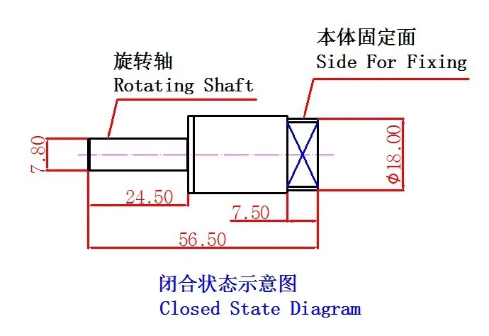 Soft Closing Rotary Damper for Toilet Seat Lid EBO-001