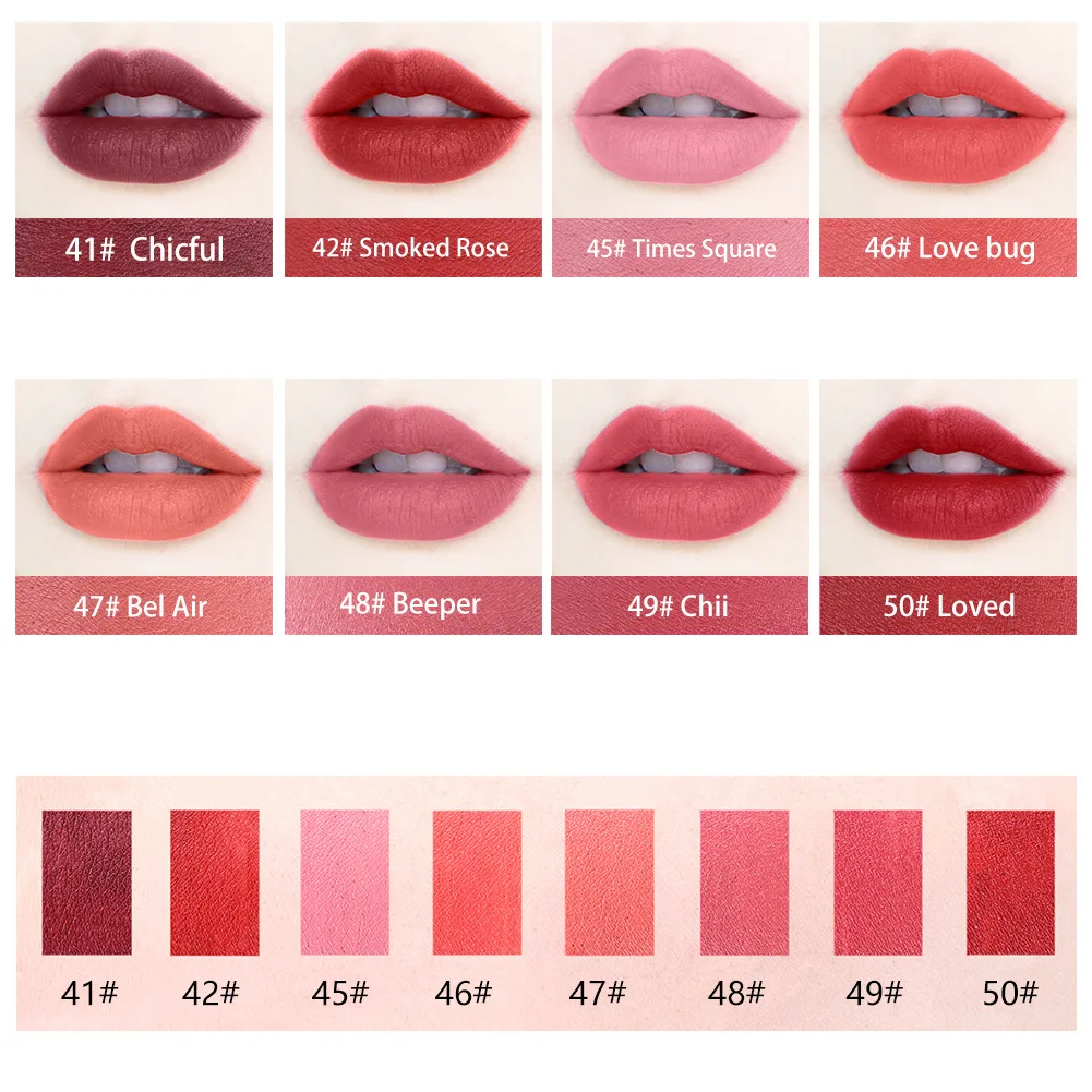 Wholesales Bullet Design Fashion Color Lipstick Lipstick Matte Gel ...