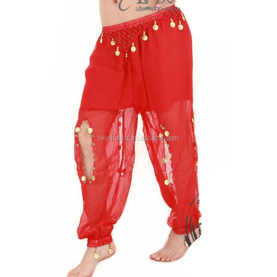 Oriental Belly Dance Coin Harem Pants