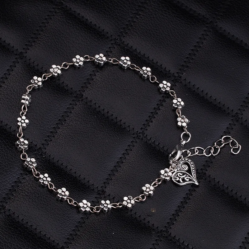 Мода анти серебряные ювелирные изделия ножной браслет оптовые ювелирные изделия лодыжке браслет
