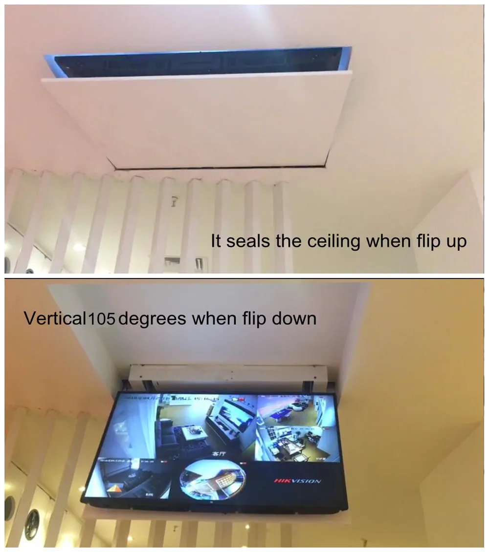 Motorized Flipdown Ceiling Tv Mounts With Remote Control Completely Tv