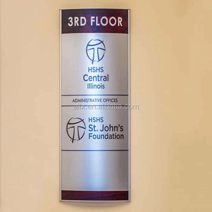 Настенный алюминиевый профиль офисный металлический дверной знак дверная