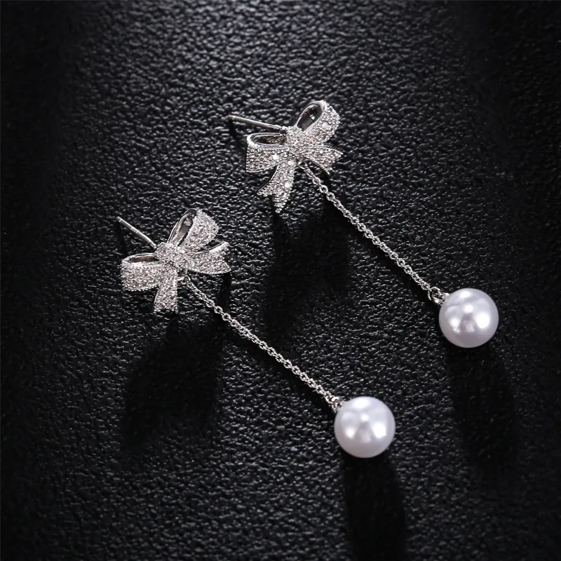 silver korean earrings