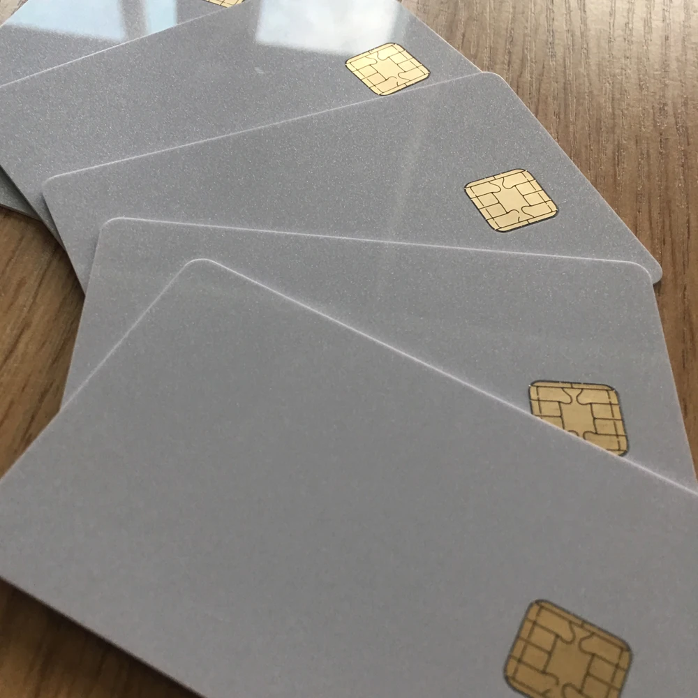 10 Pezzi Chip Smart Card Vuoto Sle4442 Con Striscia Magnetica - Foto 2