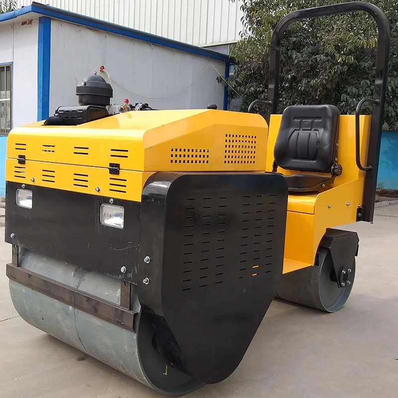 Ручной дорожный каток уплотнитель с двойным барабаном для продажи дизельный двигатель