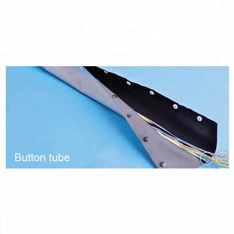 Manufacturer High Quality PVC Button Wrap Cable Management Sleeve