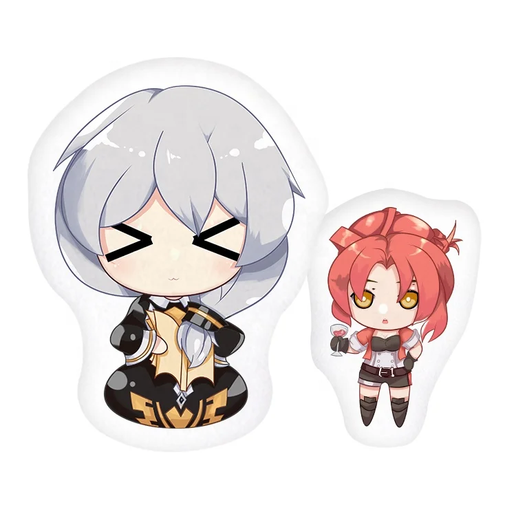 Оптовая продажа, Симпатичные аниме-персонажи из мультфильмов, необычная форма, детские плюшевые игрушки для изготовления ПП хлопка, безопасные и удобные подушки