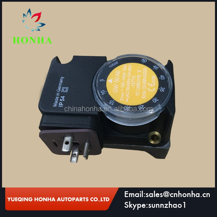 Authentic DUNGS Pressure Switch GW 50 A6, IP54 Rated, 500mbar Max Pressure  - Reliable Solution for All Motorcycles