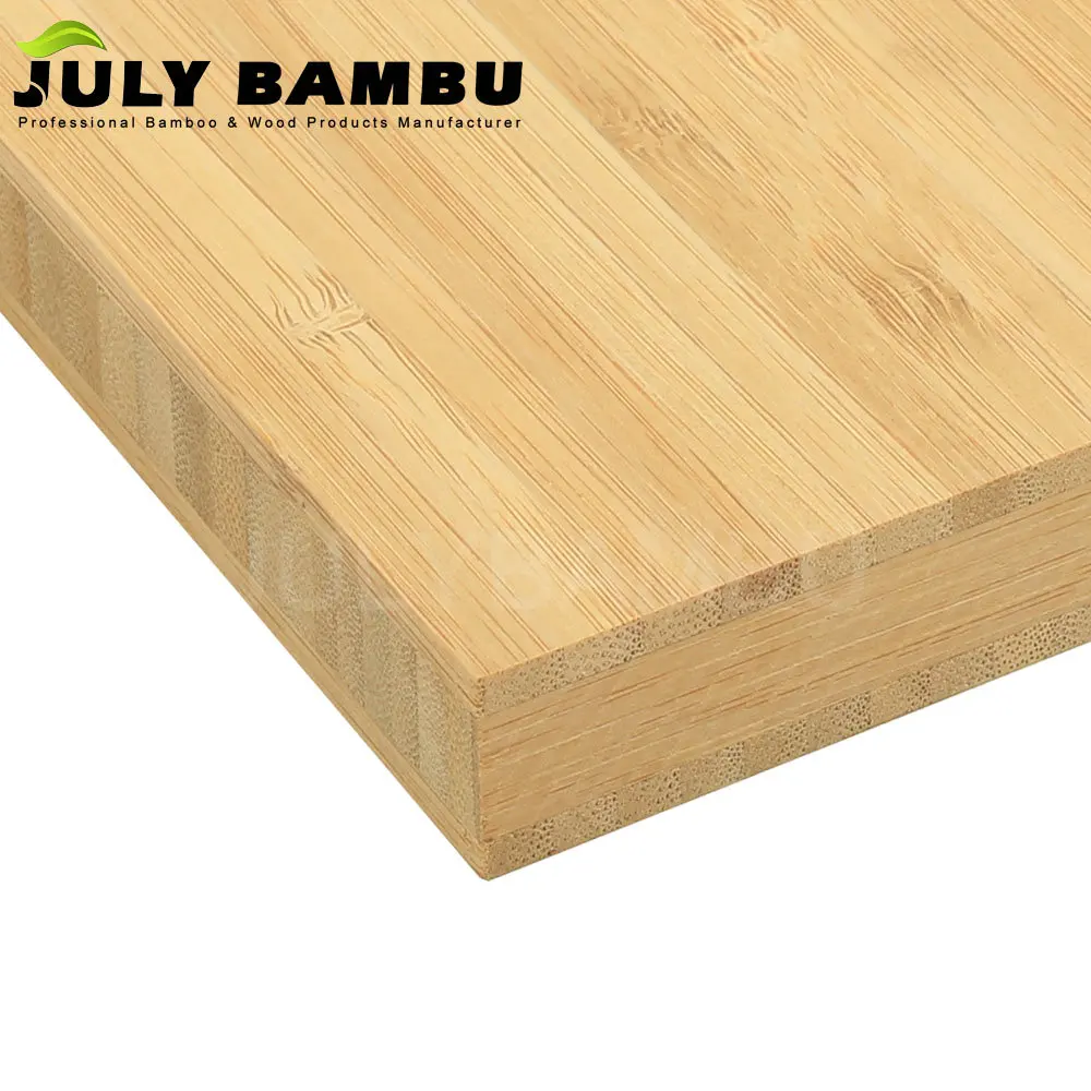 High Density 3-Layer 4x8 Solid Bamboo Plywood Sheet 19mm Carbonized Bamboo for Outdoor/Kitchen Tabletop E0 Formaldehyde Modern