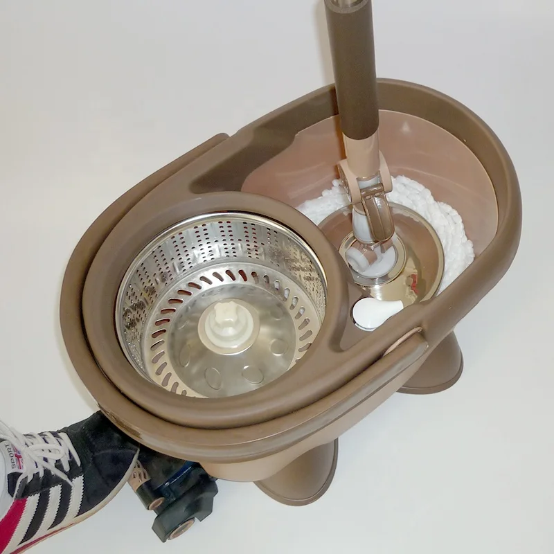 Новое поступление телескопическая ручка вращающаяся сухая швабра с системой педалей