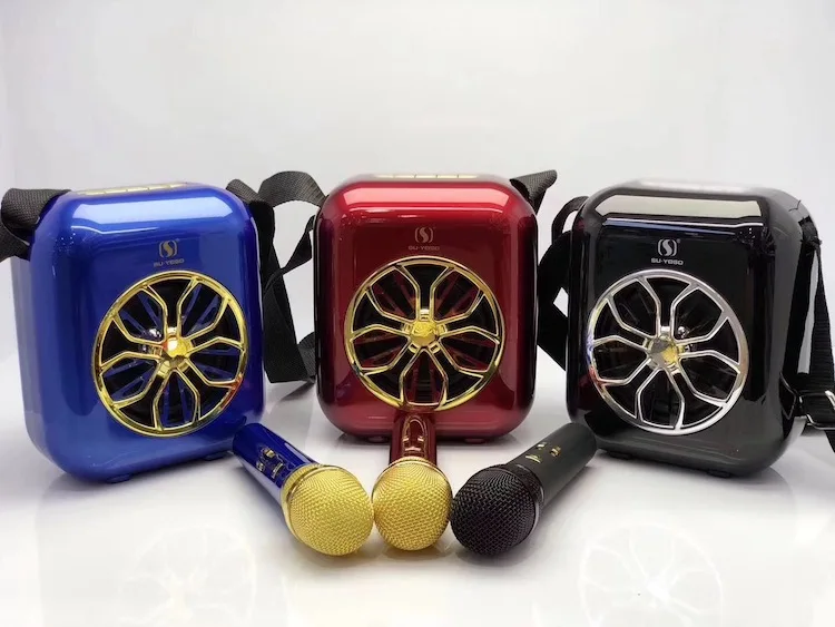 
 Открытый беспроводной портативный диктор караоке YS-A20 с поддержкой микрофона/BT/USB/TF-карта/Aux/FM  