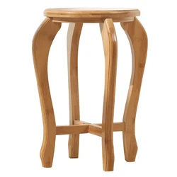 Детский стул из бамбука, маленький квадратный стул из твердой древесины, скамейка для отдыха