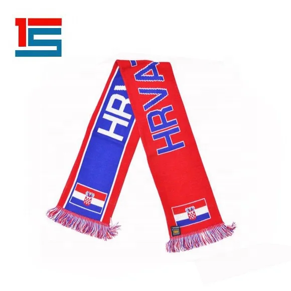 
Изготовленные на заказ трикотажные колумбийские жаккардовые или печатные акриловые полиэфирные футбольные Клубные Поклонники наборы шарфов и шляп 