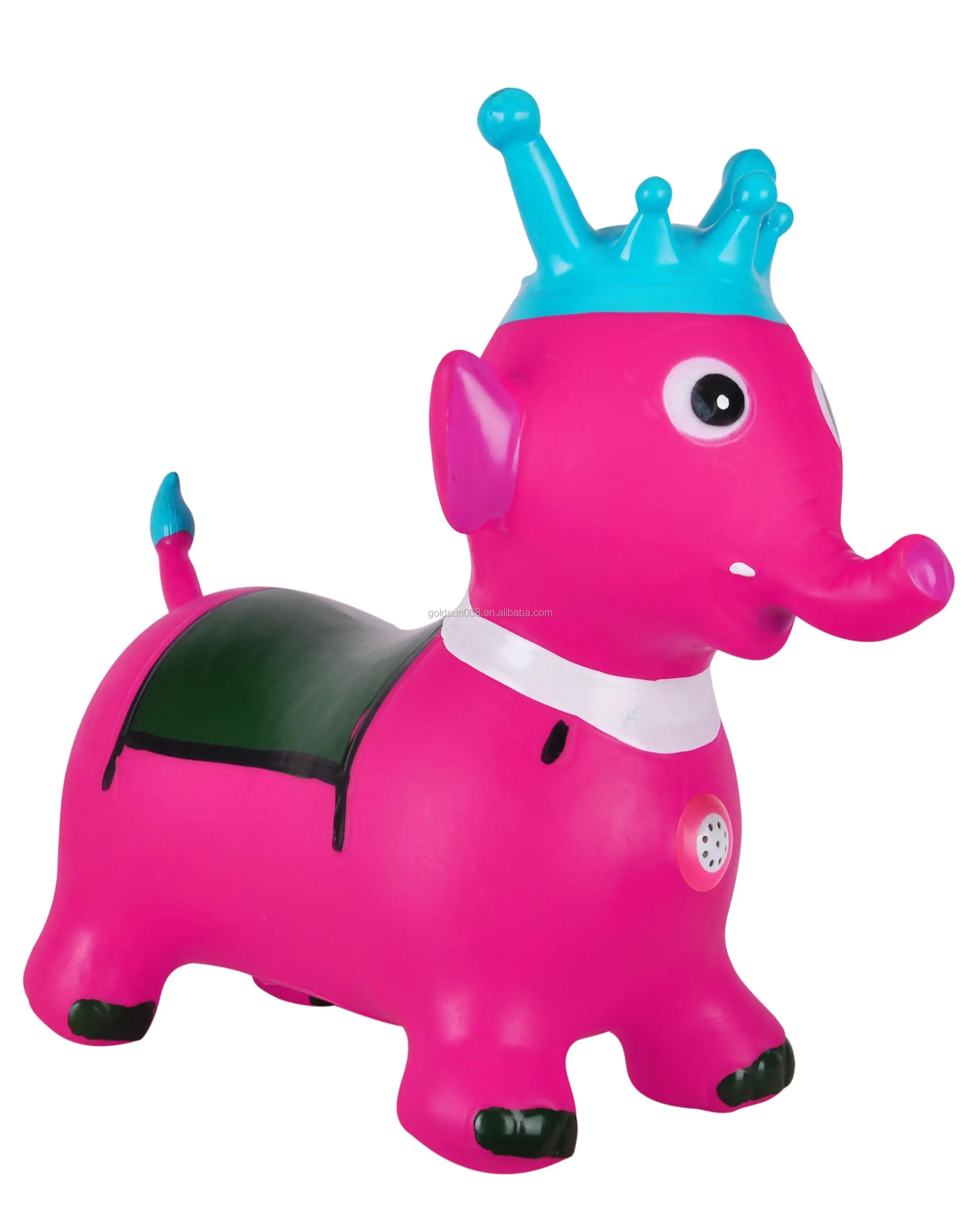 PVC Kids Animal Hopper Inflatable Elephant Bounce Mount Toy Outdoor