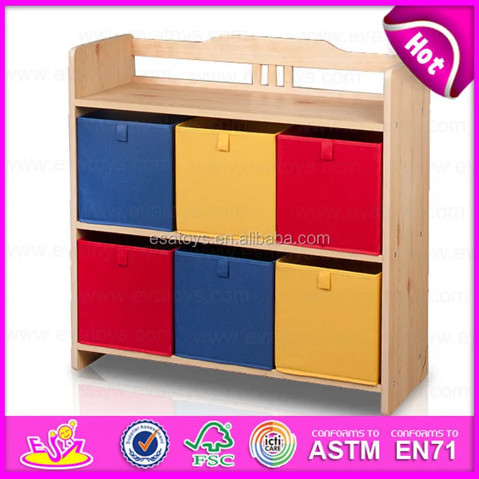 kids wood storage bins