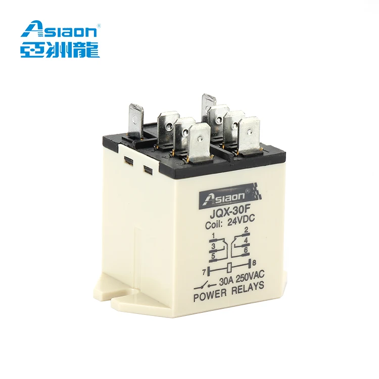 JQX-30F 220V Coil AC Rating 250V 30 A 8-pin plug-in type Power relay 