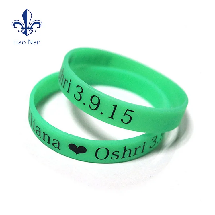 2017 Заводская дизайн силиконовые браслеты для свадьбы