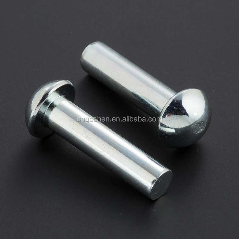 50 Uds M2 cabeza redonda remache sólido percusivo remachador Knocking  riveintings riveetings Acero inoxidable remachado GB867 12mm 25mm de largo| Remaches| - AliExpress
