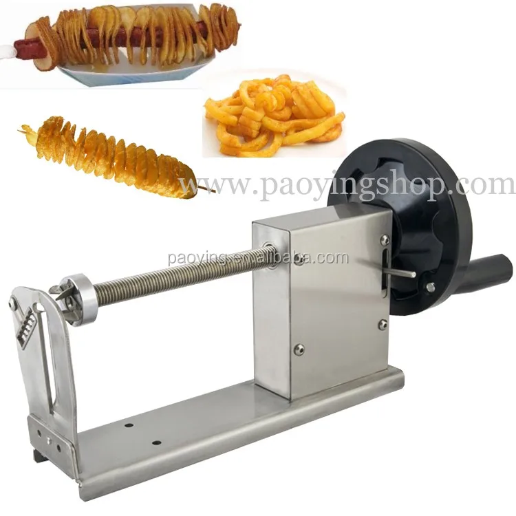 electric potato curly fry peeler slicer