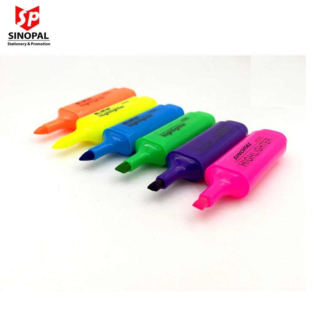 Free Sample Low MOQ Customized Multi Color Digital Highlighter for School and Office