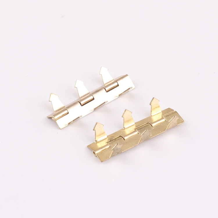 Small Brass Color Metal Jewelry Box Clasp Hinge with Hooks for Wooden Case Suitcase Accessories
