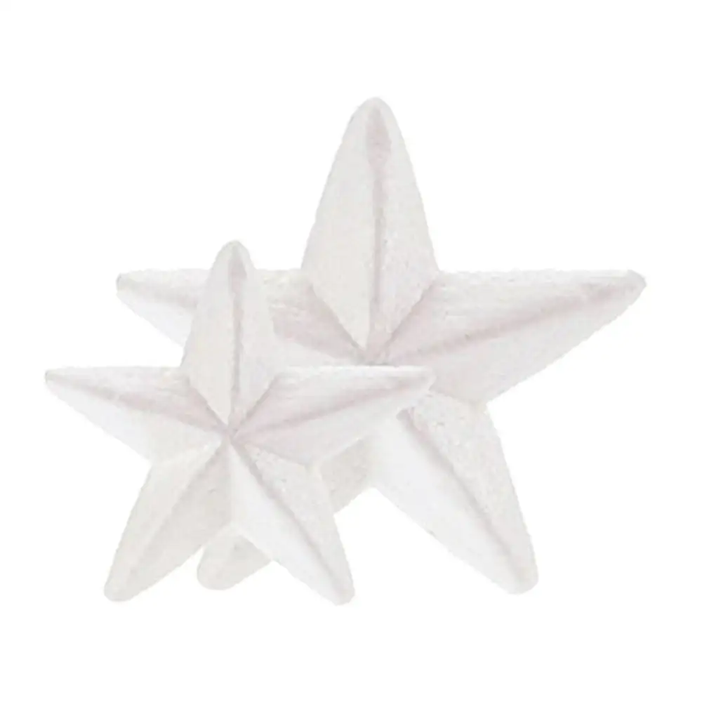 Smooth Wholesale Virgin EPS Polystyrene Figure Shape Star 6cm Foam Ornaments Diy Styrofoam Craft Party Decoration