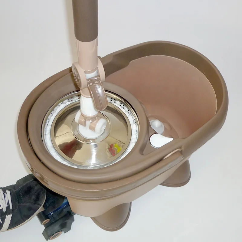 Новое поступление телескопическая ручка вращающаяся сухая швабра с системой педалей