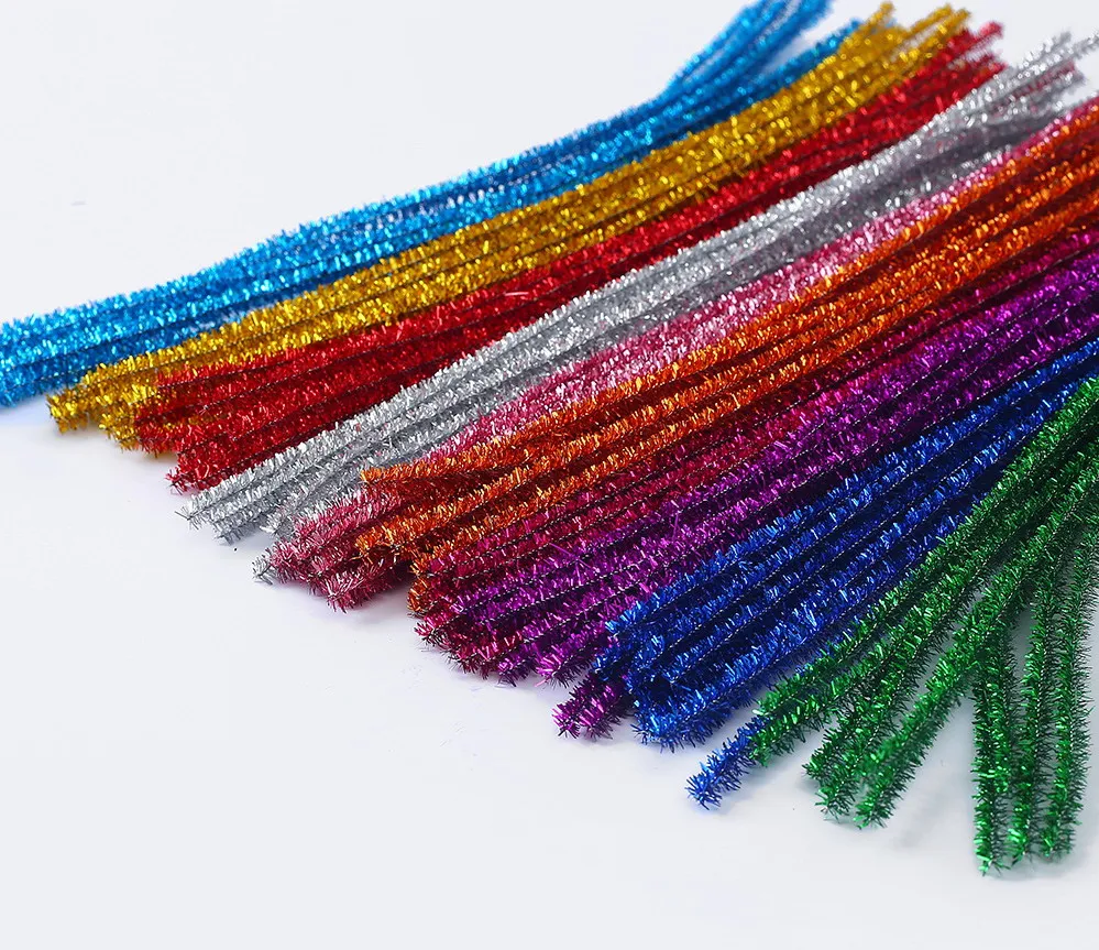 6mm Glitter Twisted Chenille Stem/tinsel Twisted Pipe Cleaner/metallic  Fuzzy Sticks - Explore China Wholesale Craft Jumbo Loopy Chenille Stems and  Pipe Cleaner, Chenille Stems, Other Christmas Decorations