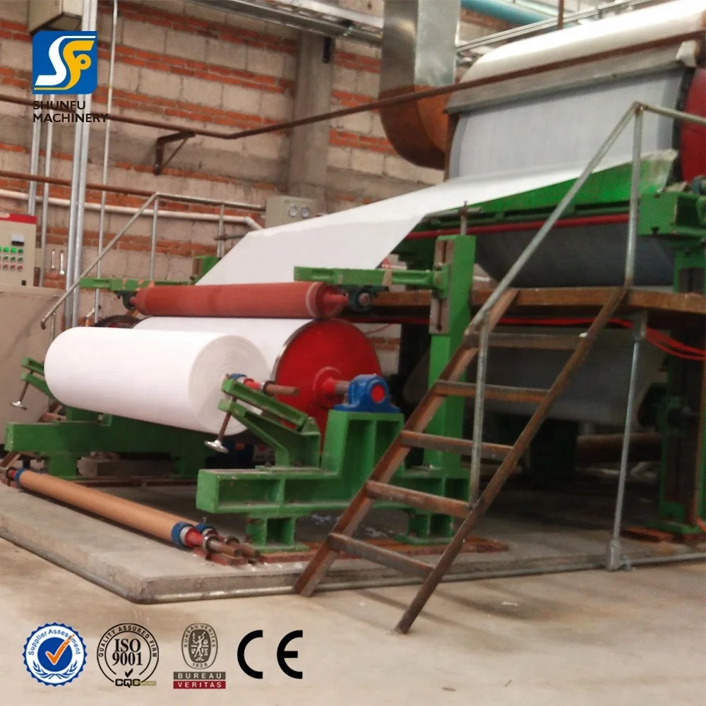 Small Scale Waste Paper Recycling Plant Toilet Paper Manufacturing Machine for Sale