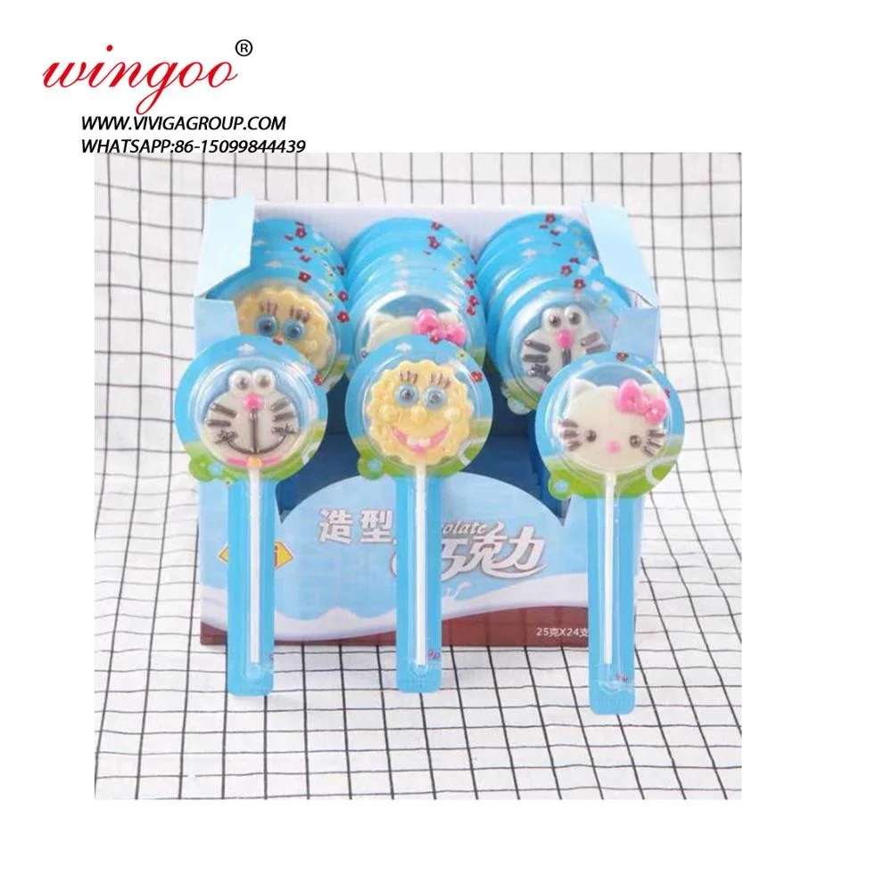 Высококачественный сладкий шоколадный мультяшный леденец