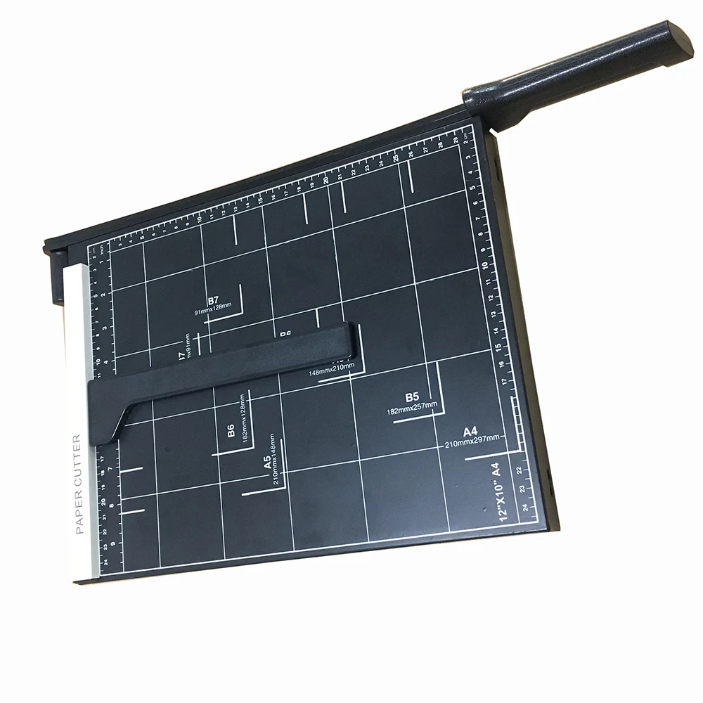 Bright Office Black Color A4 Manual Paper Cutter Metal Guillotine