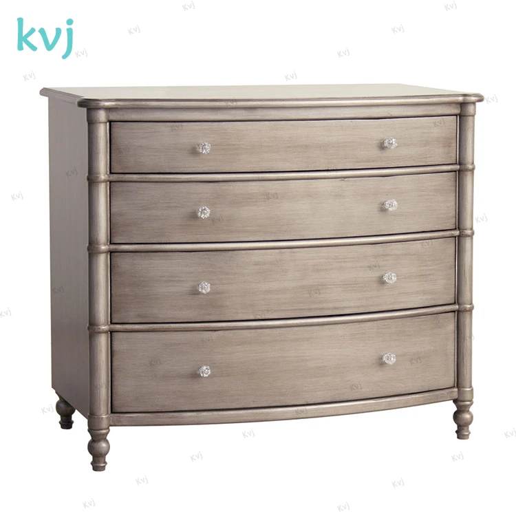 KVJ-7943 синий Французский потертый шик резной деревянный комод