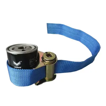 Clé à Filtre à Huile à Sangle Réglable 60-120mm - Outil Démontage Filtres Cylindriques Voiture, Camion | En Aluminium, Longueur 23cm