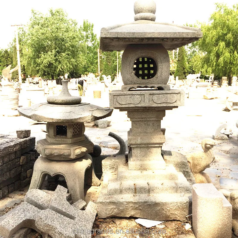garden natural stone japanese lantern
