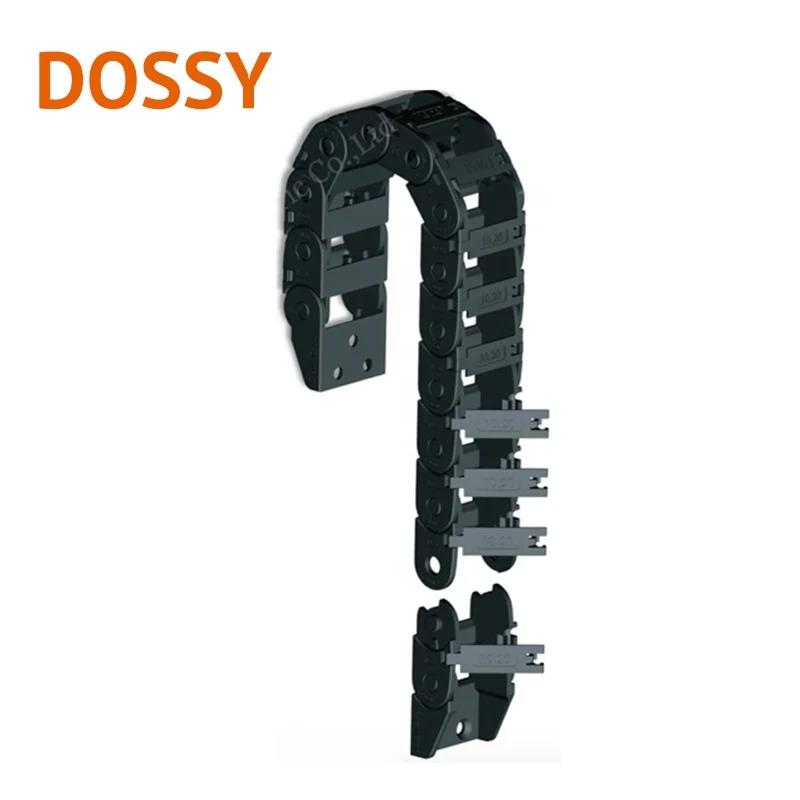 10*11mm Series Outside Openable Plastic Cable Chain Bridge Protective Drag Chain PA66 Wire Carrier