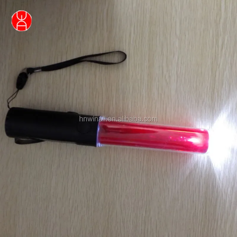 Aircraft Marshalling Wands LED Attention-getting LED Traffic Conduct Baton Traffic Signal Light Wand