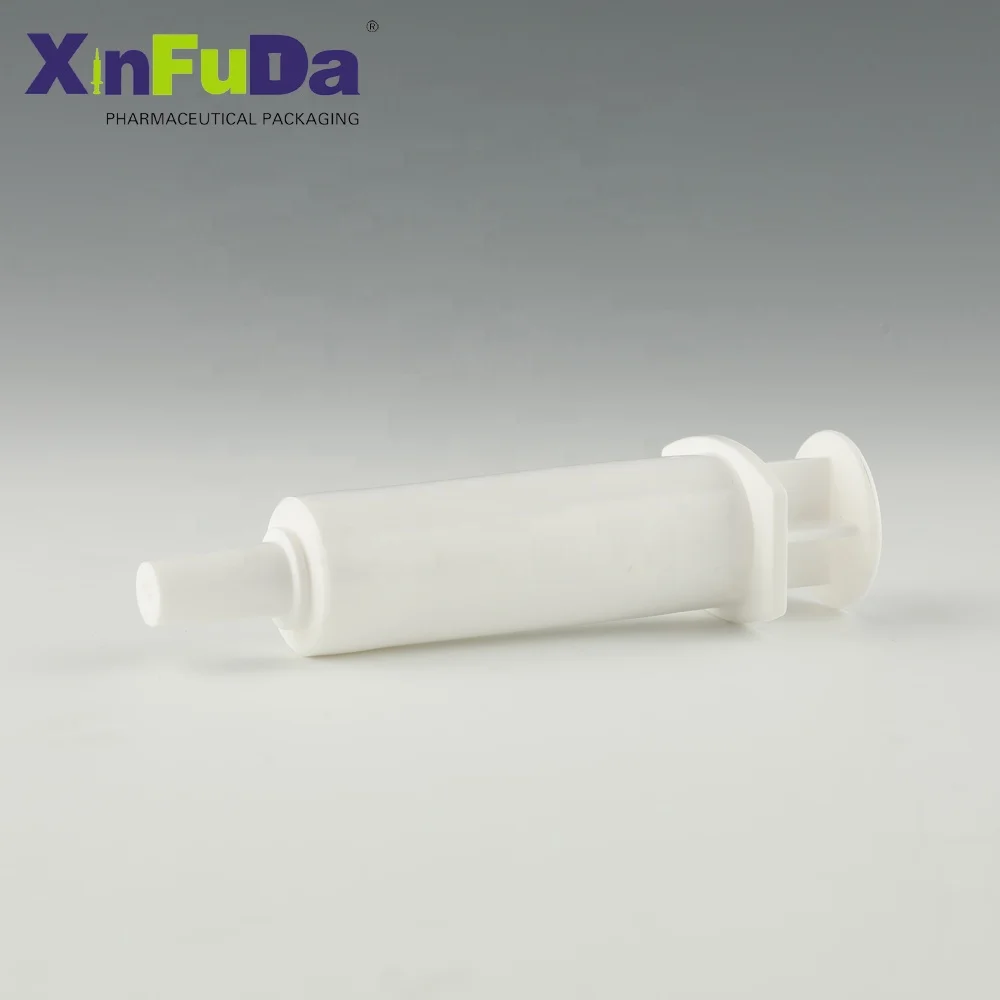 Plastic HDPE Container Empty Food Syringe Custom Veterinary Injectors 20ml Feeding Syringes for Packaging Animal Pharmaceutical