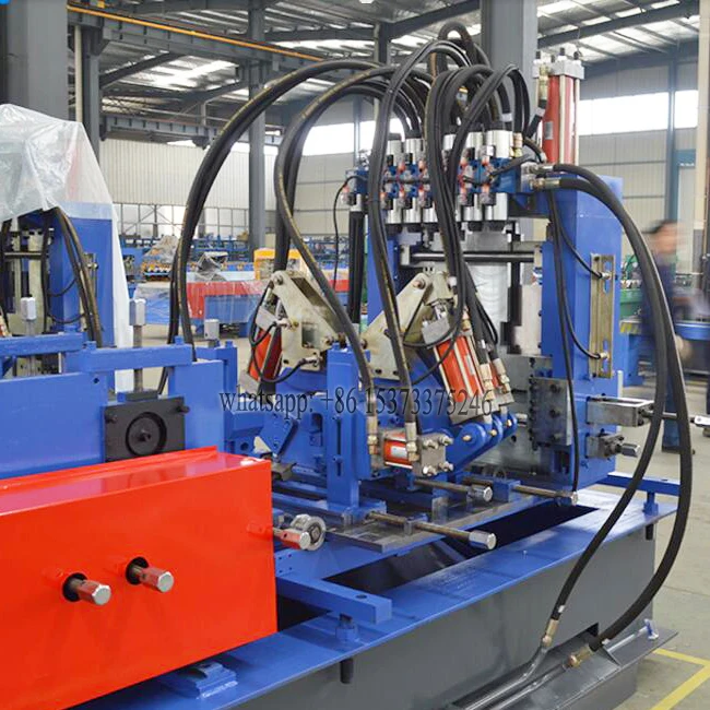 Automatic Operating High Speed Zig Zag Steel Purline Roll Forming Machine