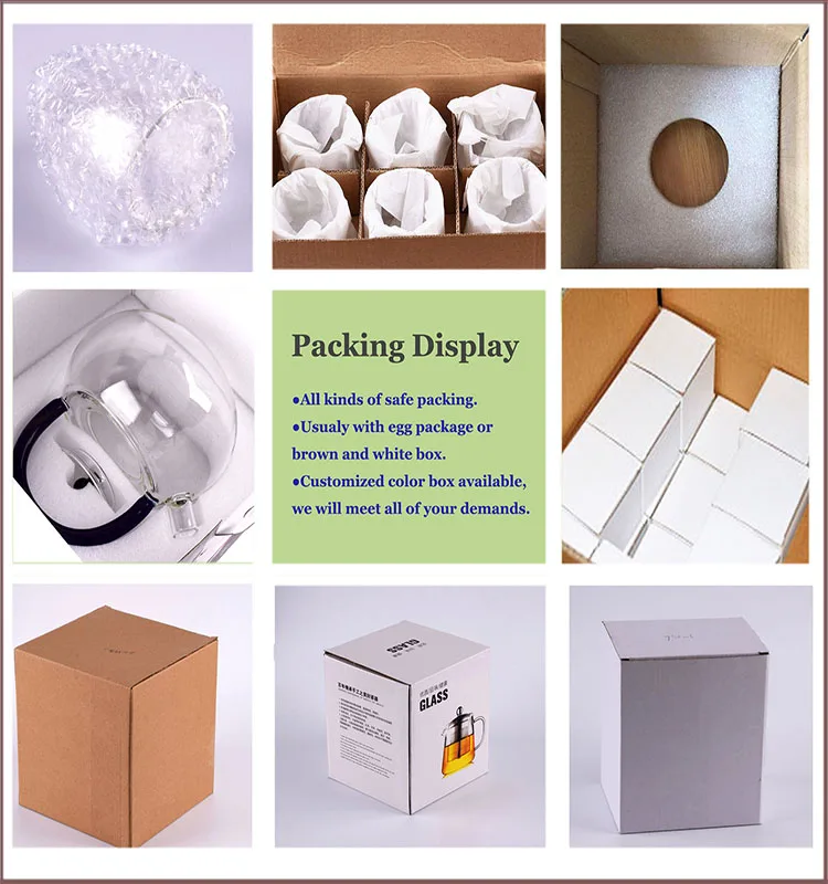 Hot Selling 400ml 600ml 800ml 1000ml Pyrex Glass Teapot With Strainer