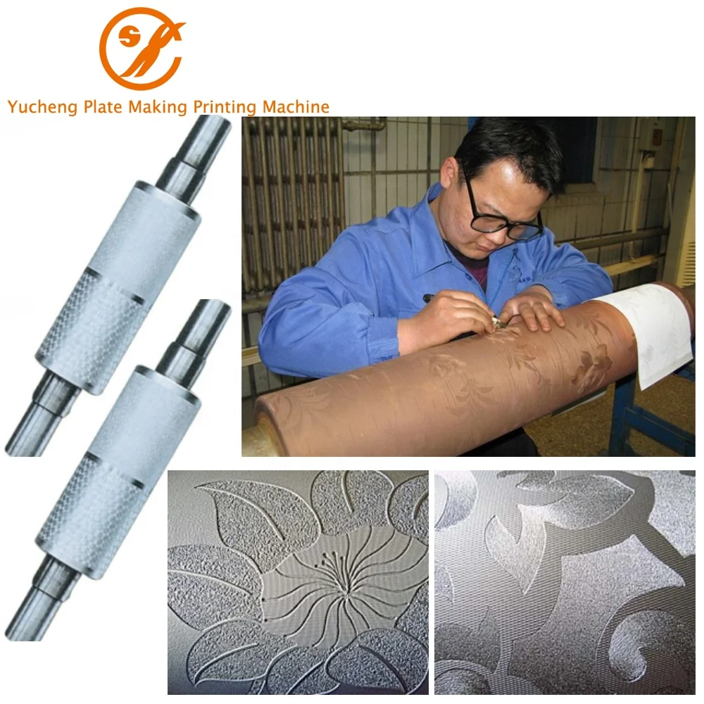 High Precision Laser Rotogravure Printing  Embossed Cylinder Engraving Machine