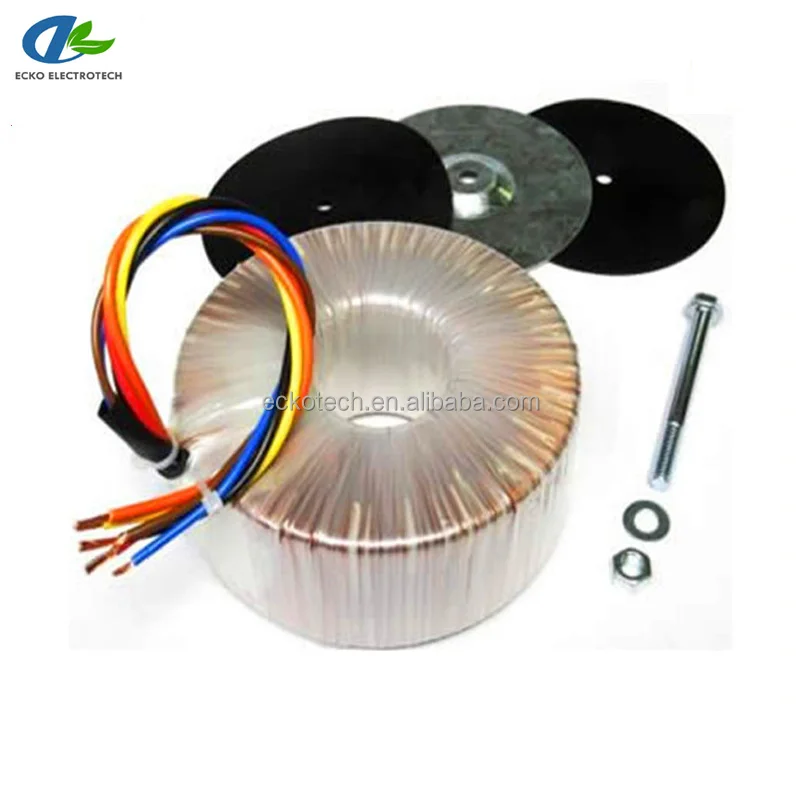 Ac 240v 220v 120v 110v 30v Electric Power Toroidal Copper Wire Winding Transformer 500w